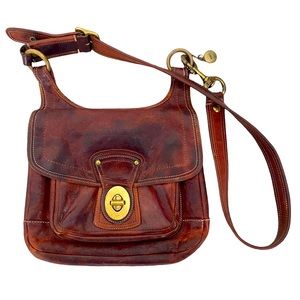 Coach Legacy Whiskey Hippie Vachetta Leather CrossBody Rare 65th Anniversary Bag